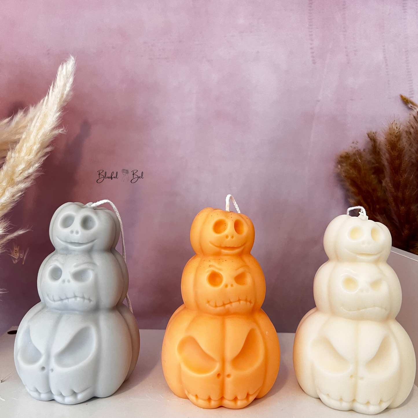 Jack-O-Lantern Halloween Pumpkin Candle