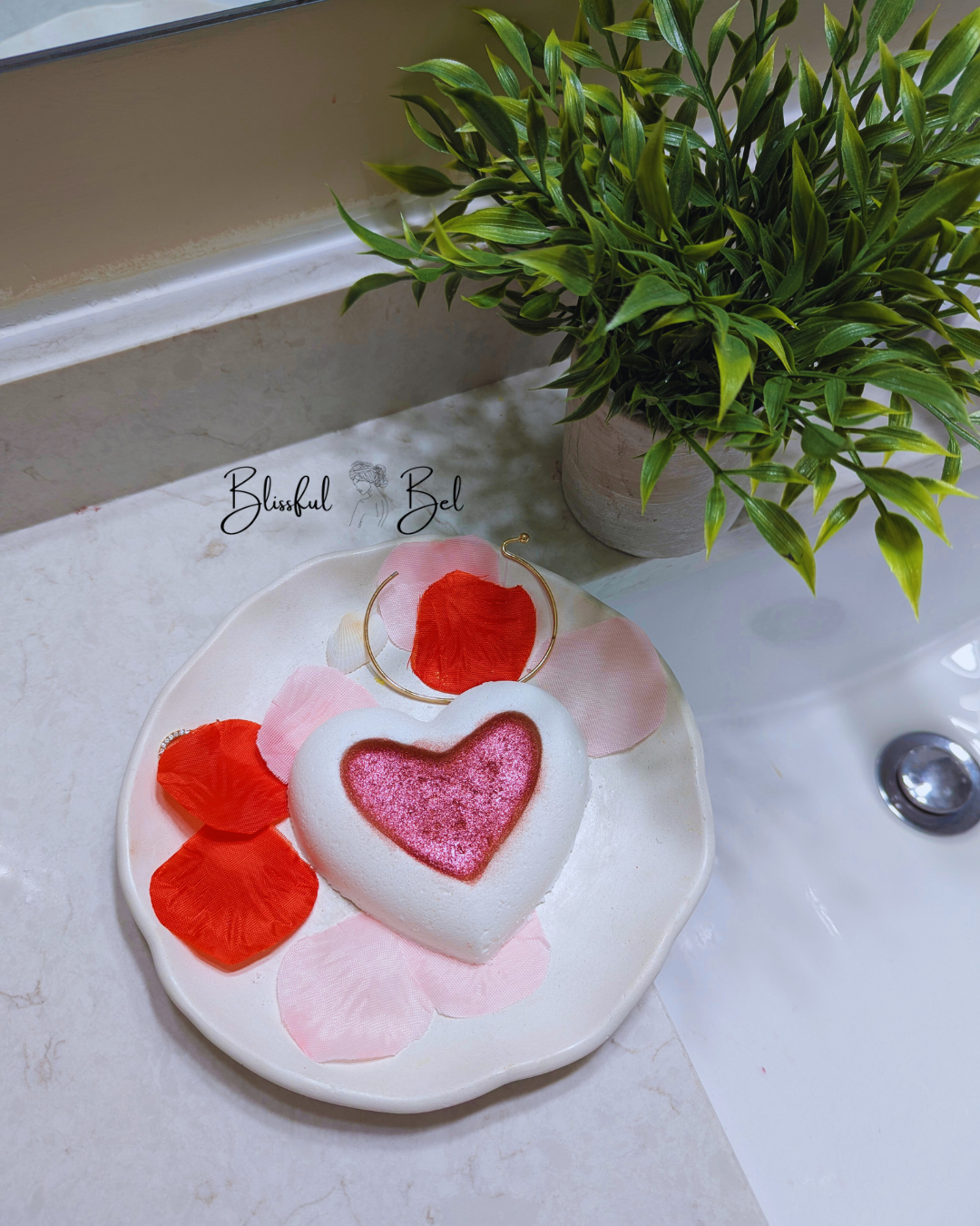 Heart Valentine's Bath Bomb Box (2pcs)