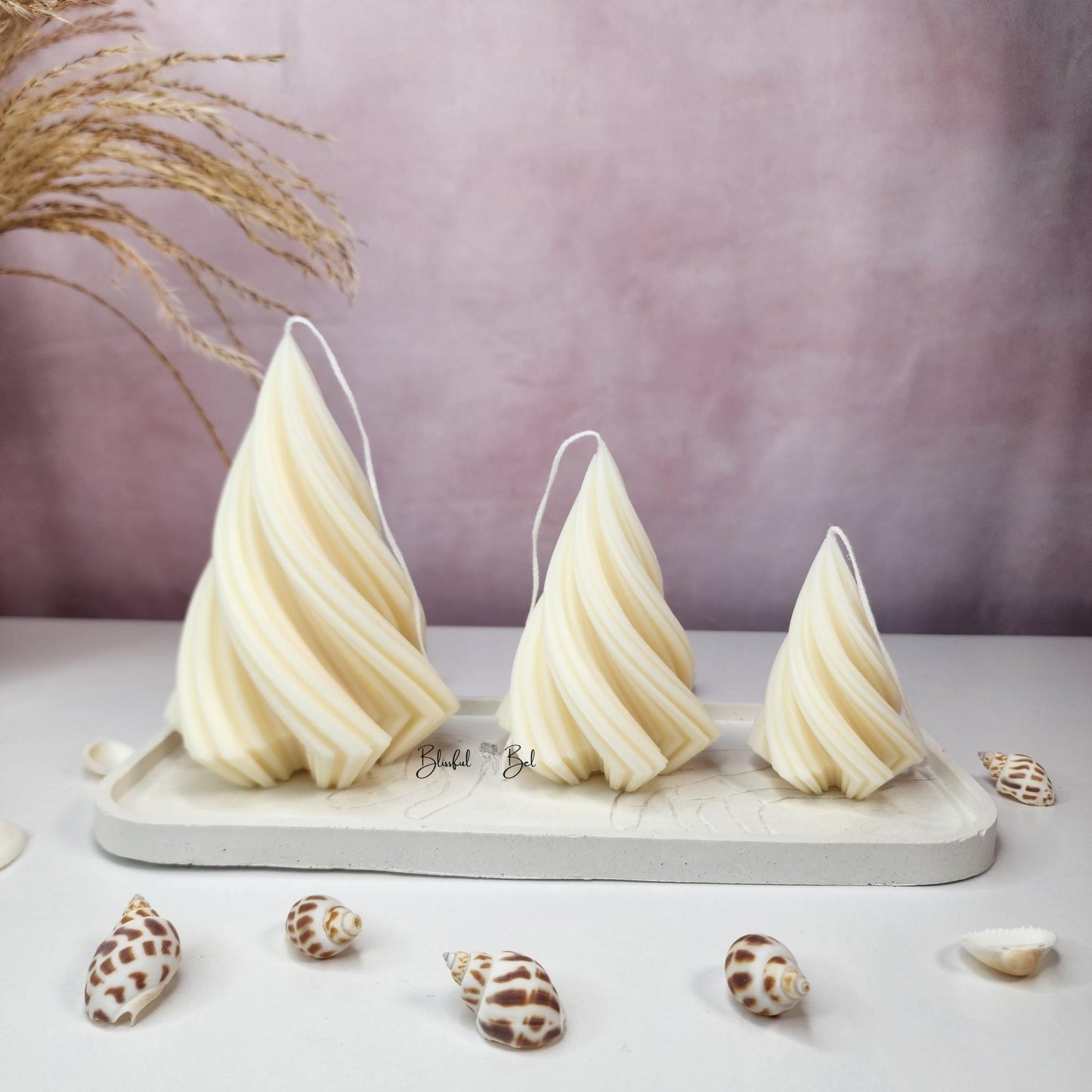 Lark Sculptured Decor Tree Candle