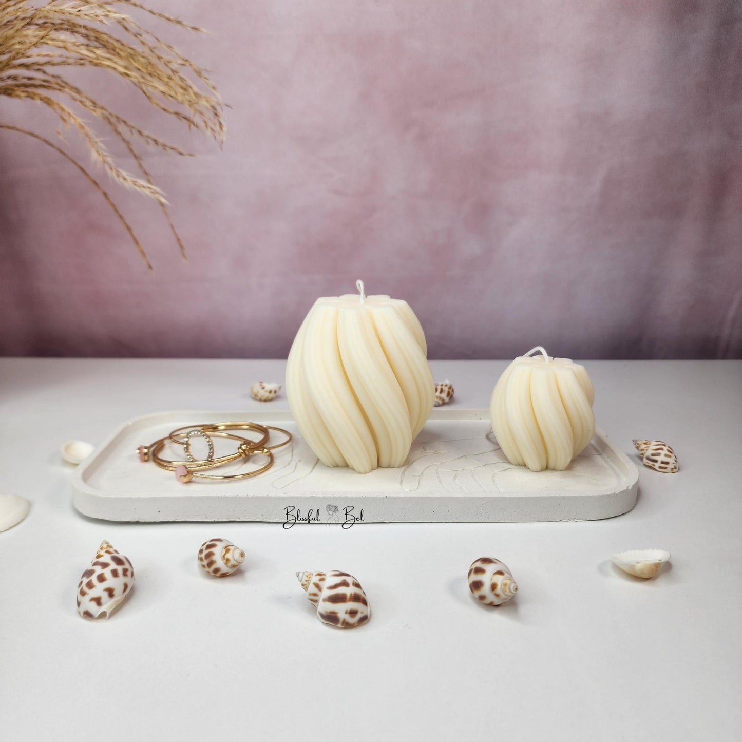 Juno Swirl Decor Candle