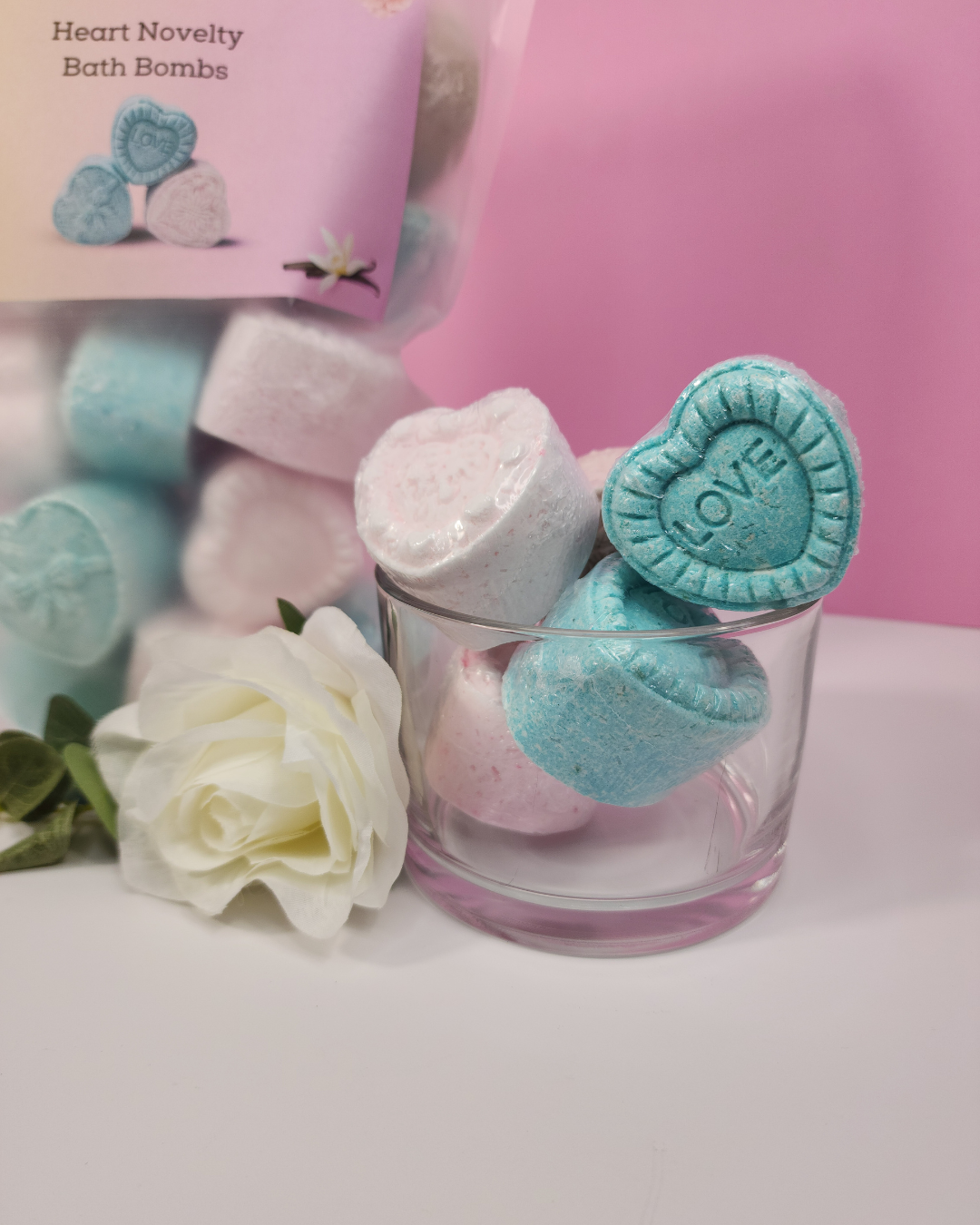 Mini Heart Bath Bombs (20 pack)