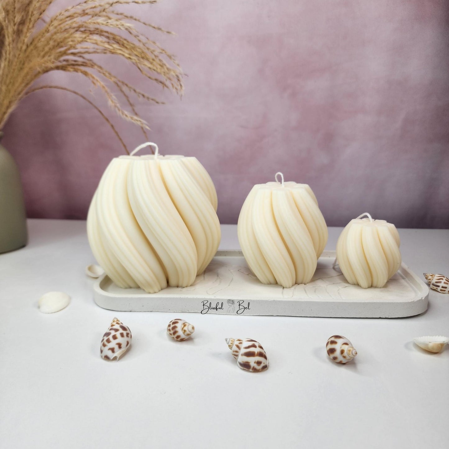Juno Swirl Decor Candle