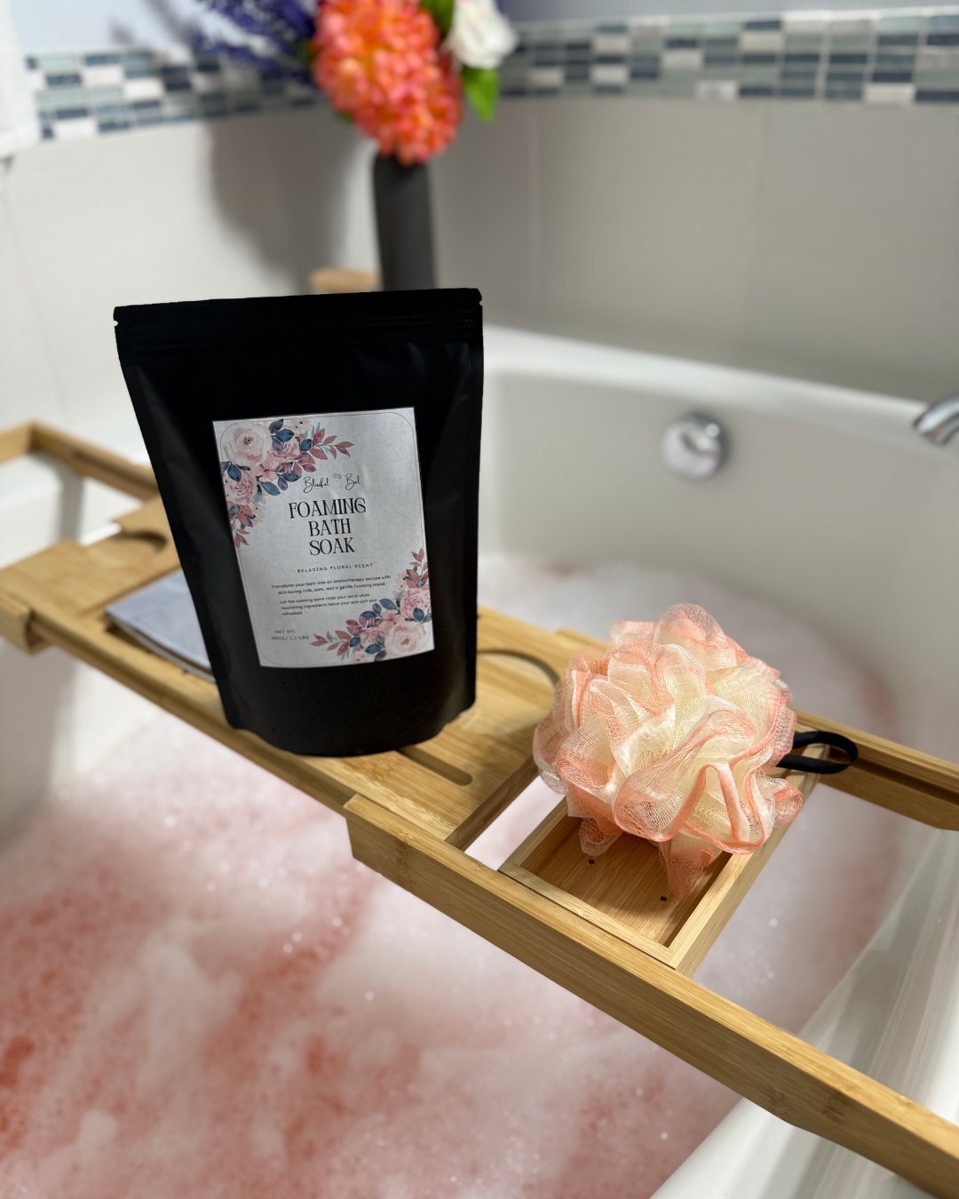 Foaming Aromatherapy Bath Soak, Muscle Therapy Bath Soak, Fizzy Bubble Bath Soak