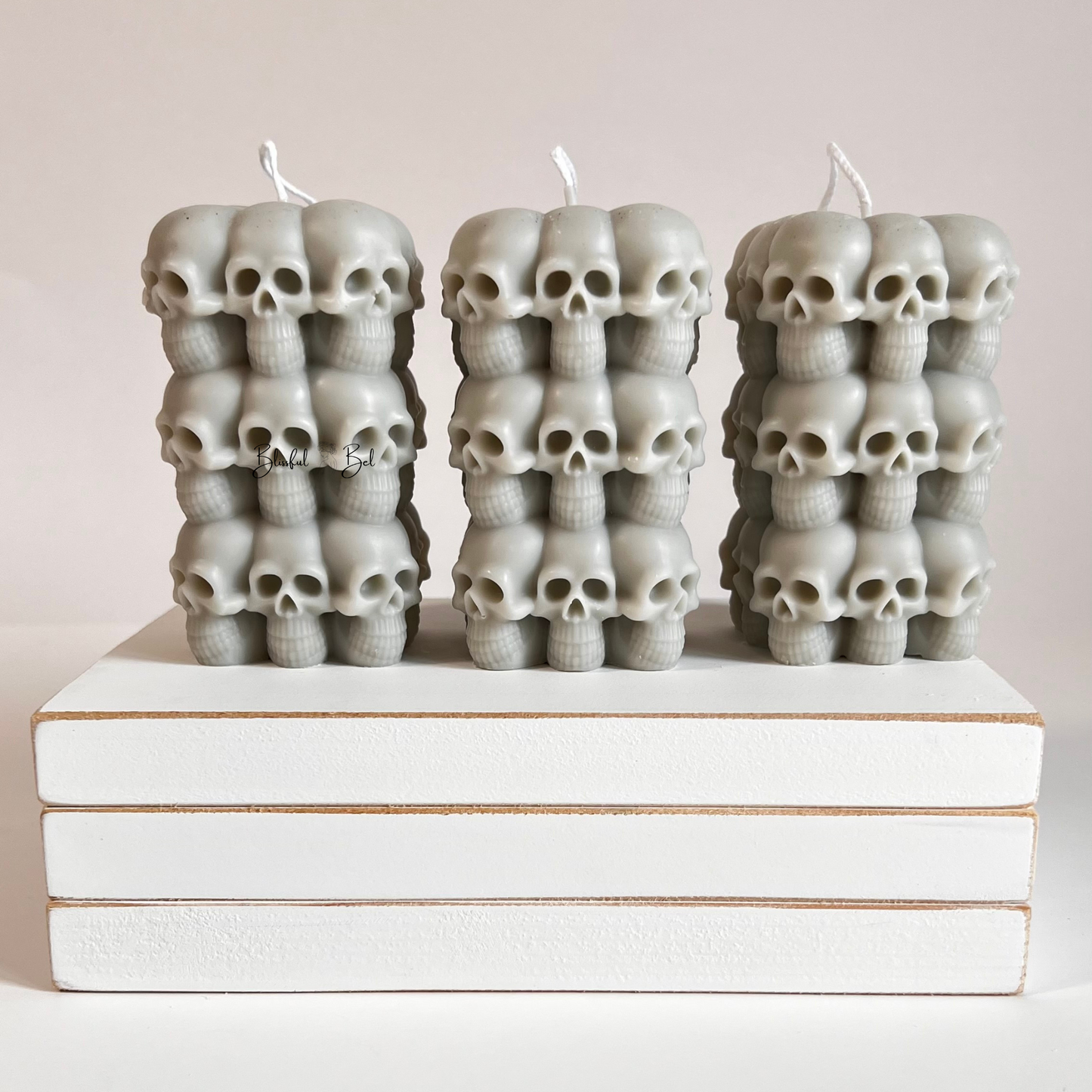 Halloween Decor Skull Candle