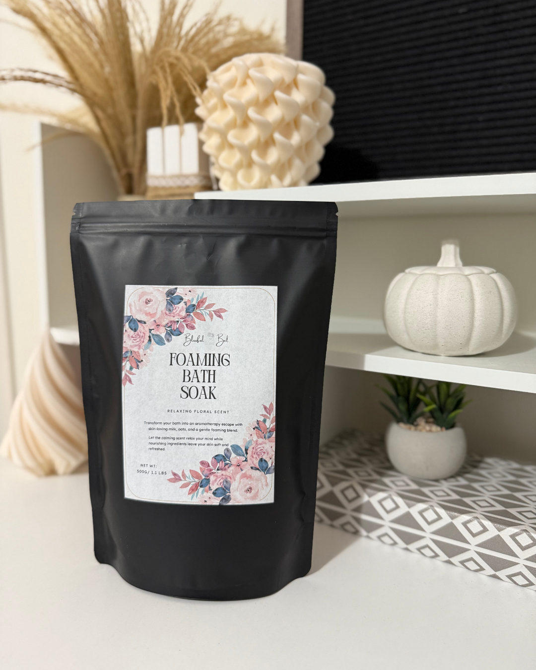 Foaming Aromatherapy Bath Soak, Muscle Therapy Bath Soak, Fizzy Bubble Bath Soak