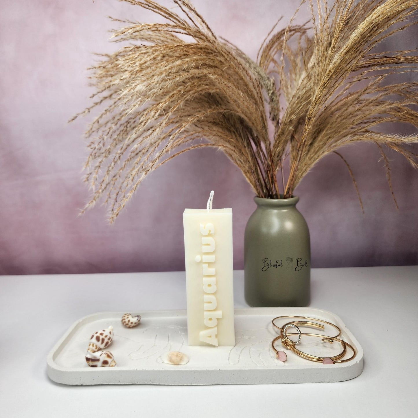 AQUARIUS Zodiac Sign Astrology Candle