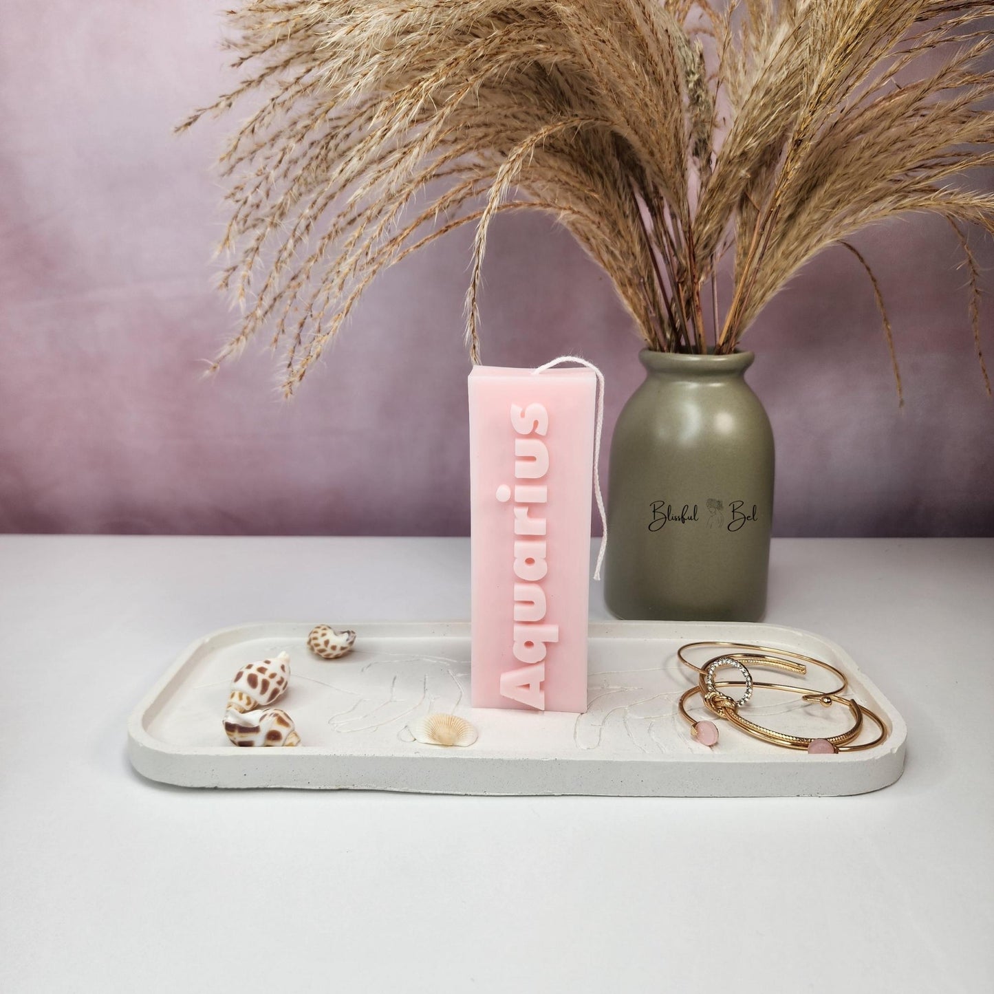 AQUARIUS Zodiac Sign Astrology Candle