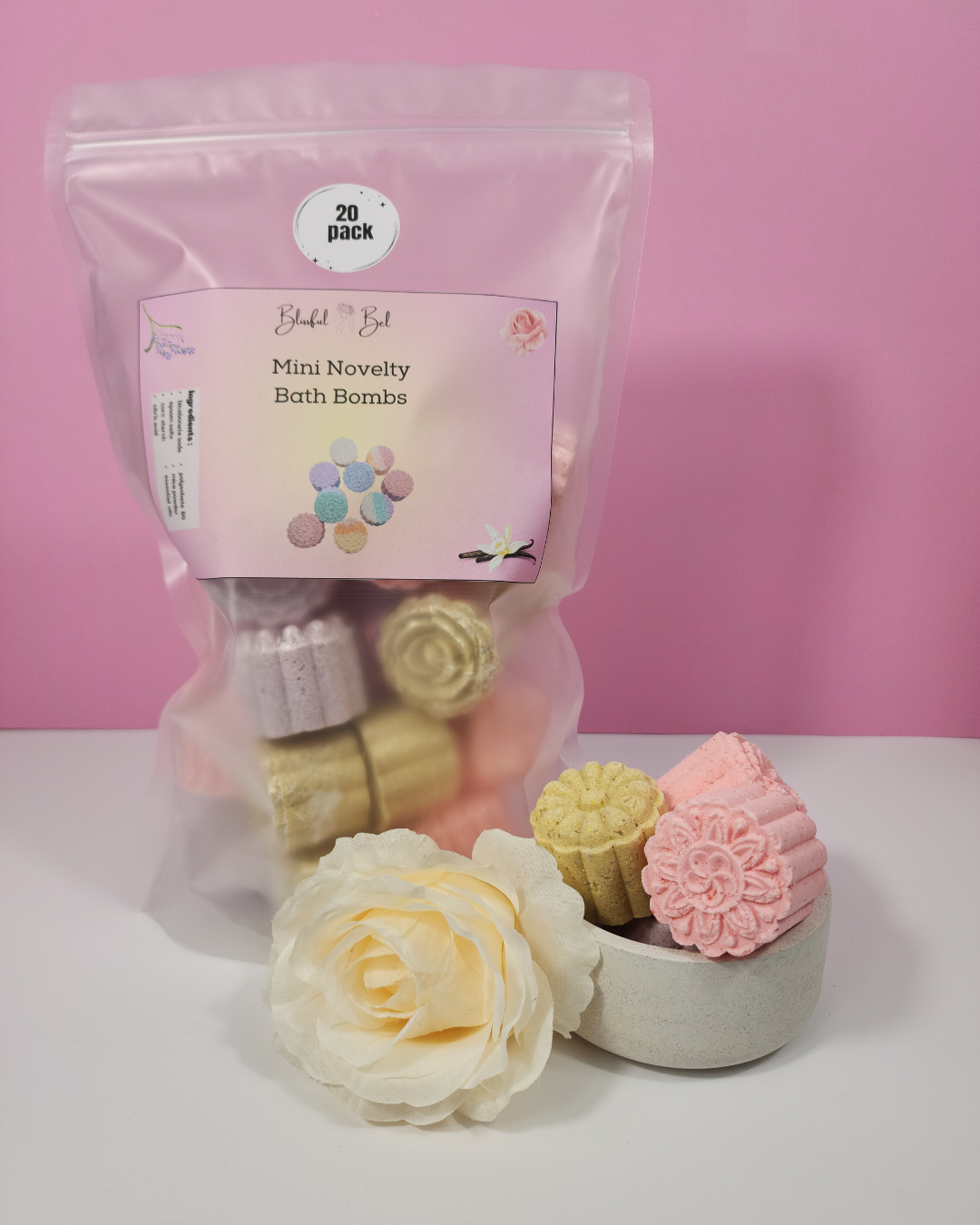 Mini Novelty Bath Bombs (20 pack)