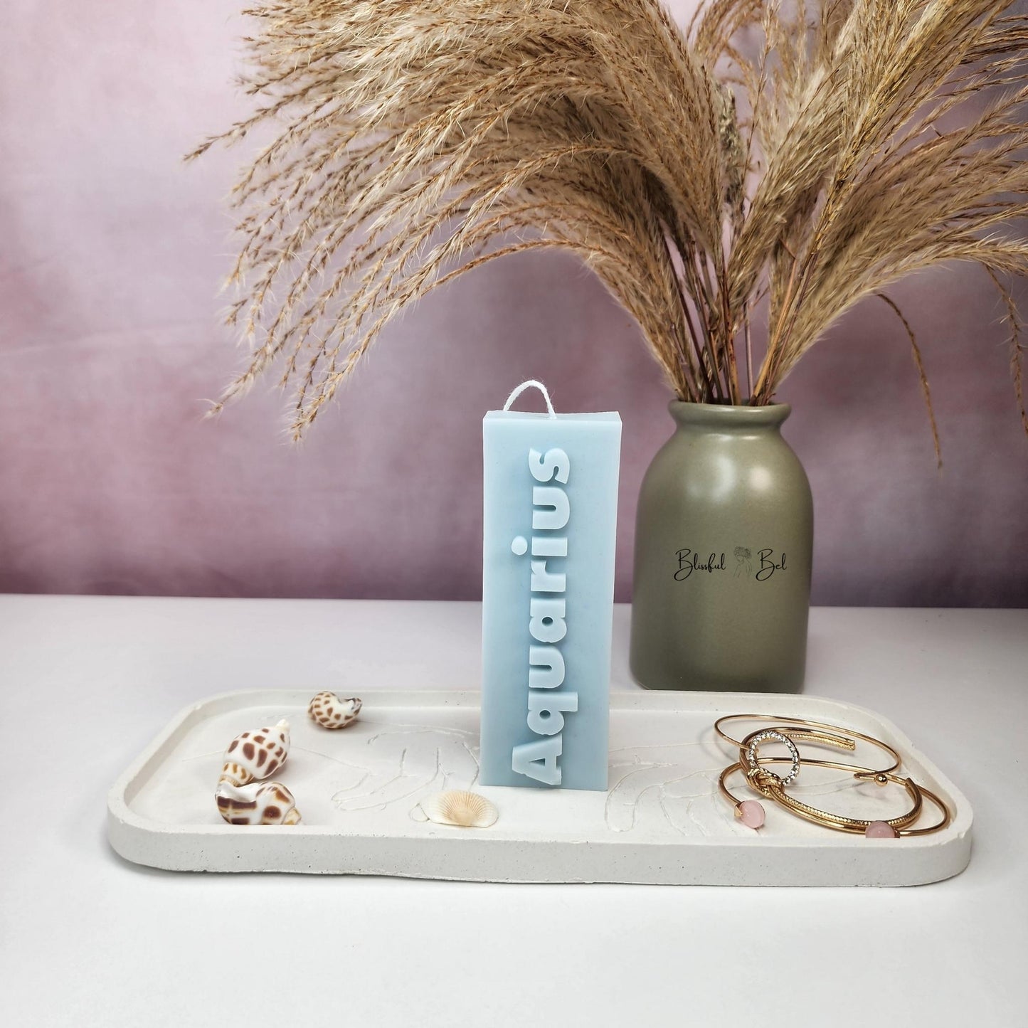 AQUARIUS Zodiac Sign Astrology Candle