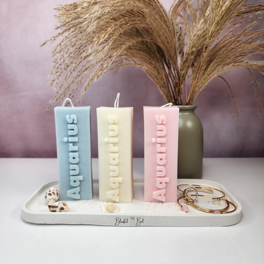 AQUARIUS Zodiac Sign Astrology Candle