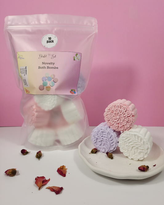 Round Novelty Flower Bath Bomb (10 Pack)