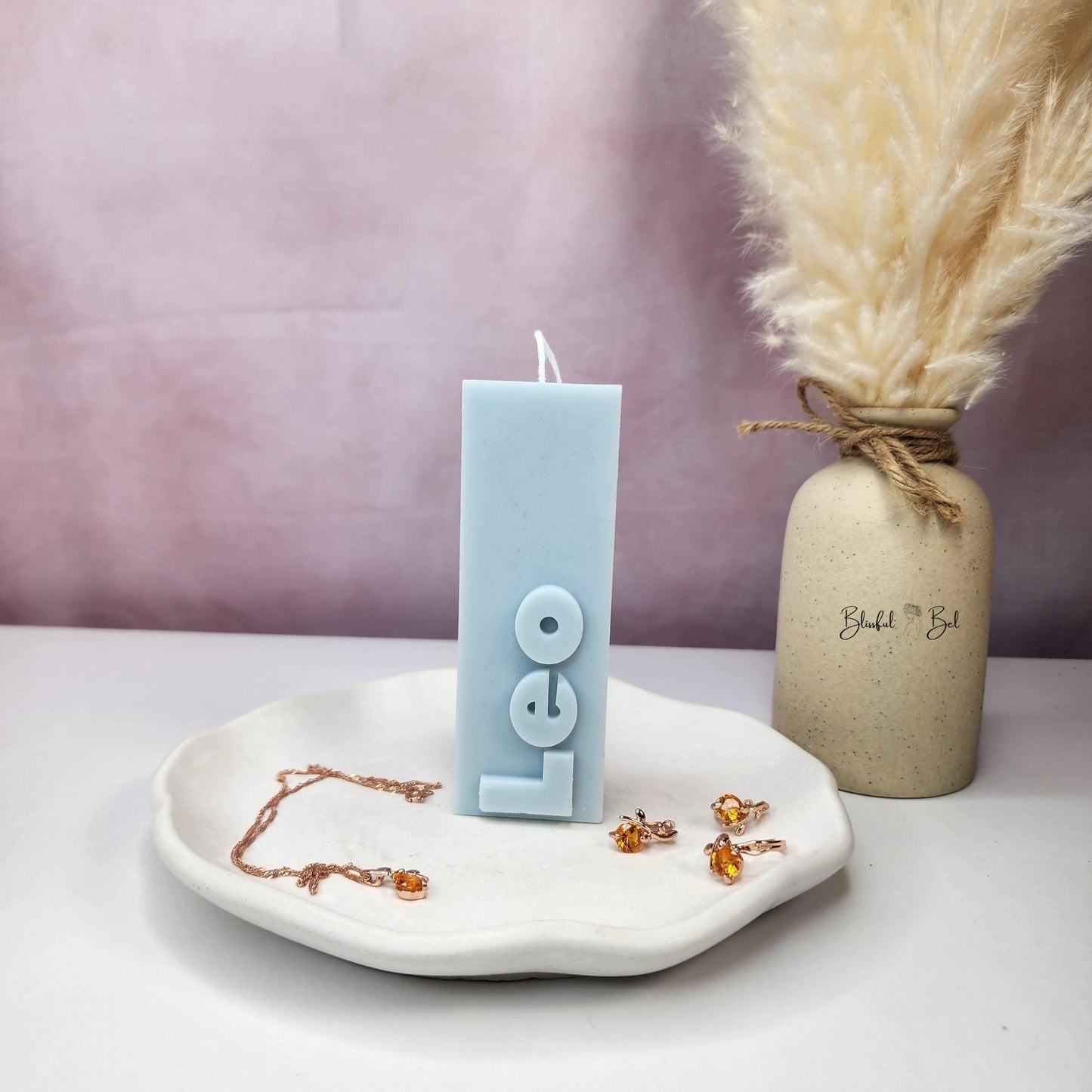 LEO Zodiac Sign Astrology Candle