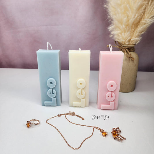 LEO Zodiac Sign Astrology Candle