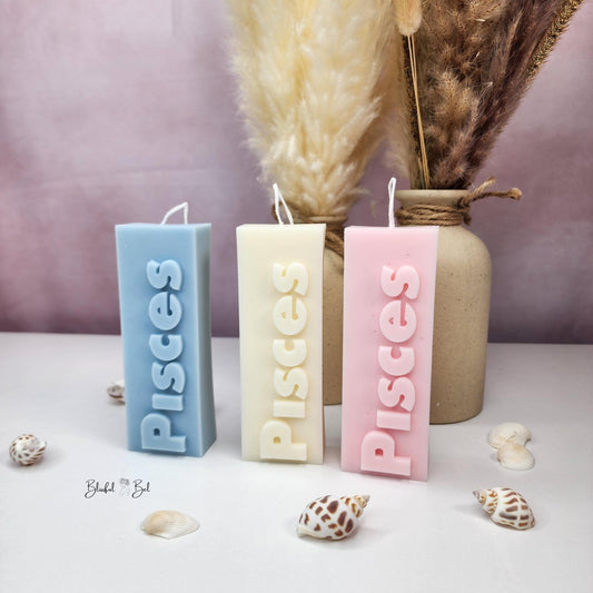 PISCES Zodiac Sign Astrology Candle