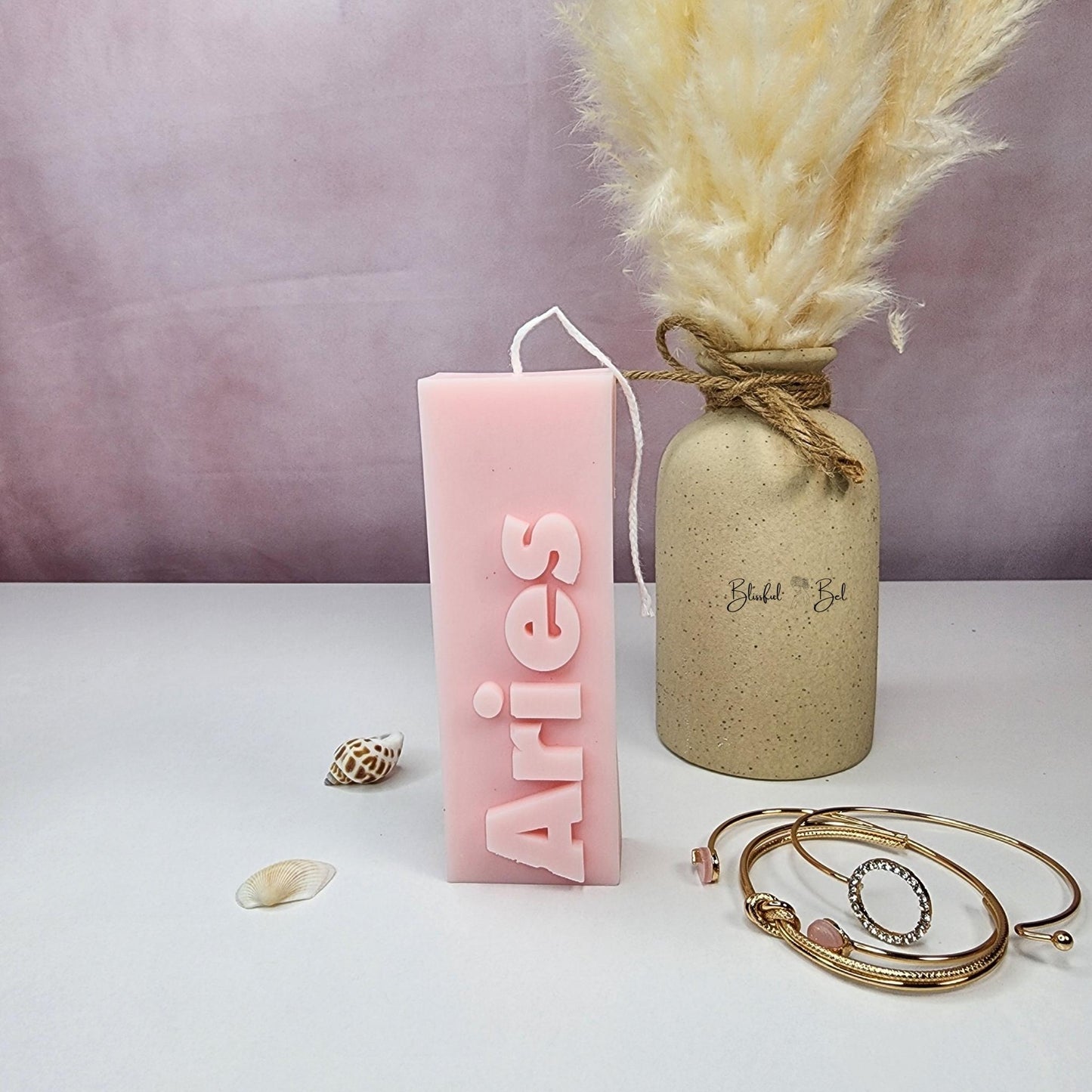 ARIES Zodiac Sign Astrology Candle