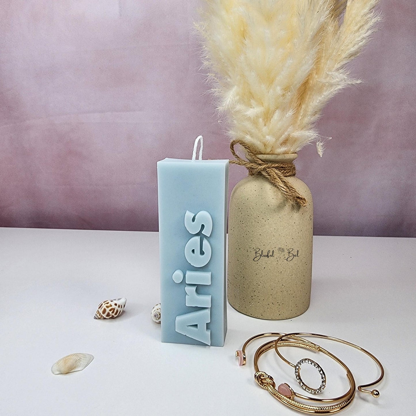 ARIES Zodiac Sign Astrology Candle