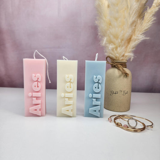 ARIES Zodiac Sign Astrology Candle