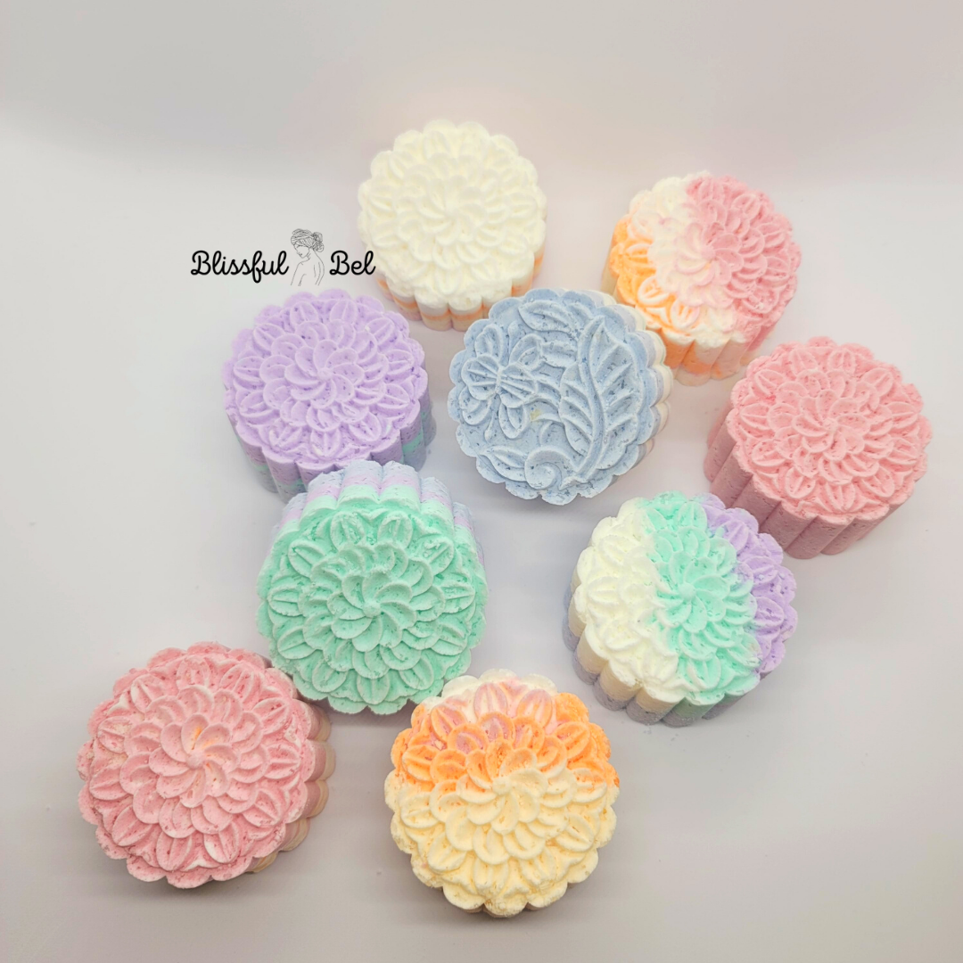 Round Novelty Flower Bath Bomb (10 Pack)