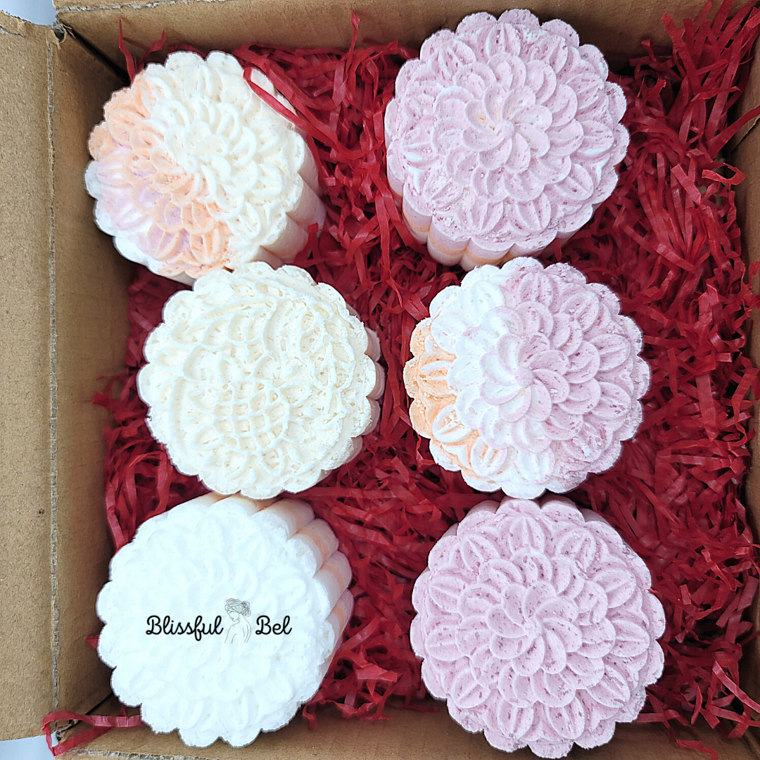 Round Novelty Flower Bath Bomb (10 Pack)