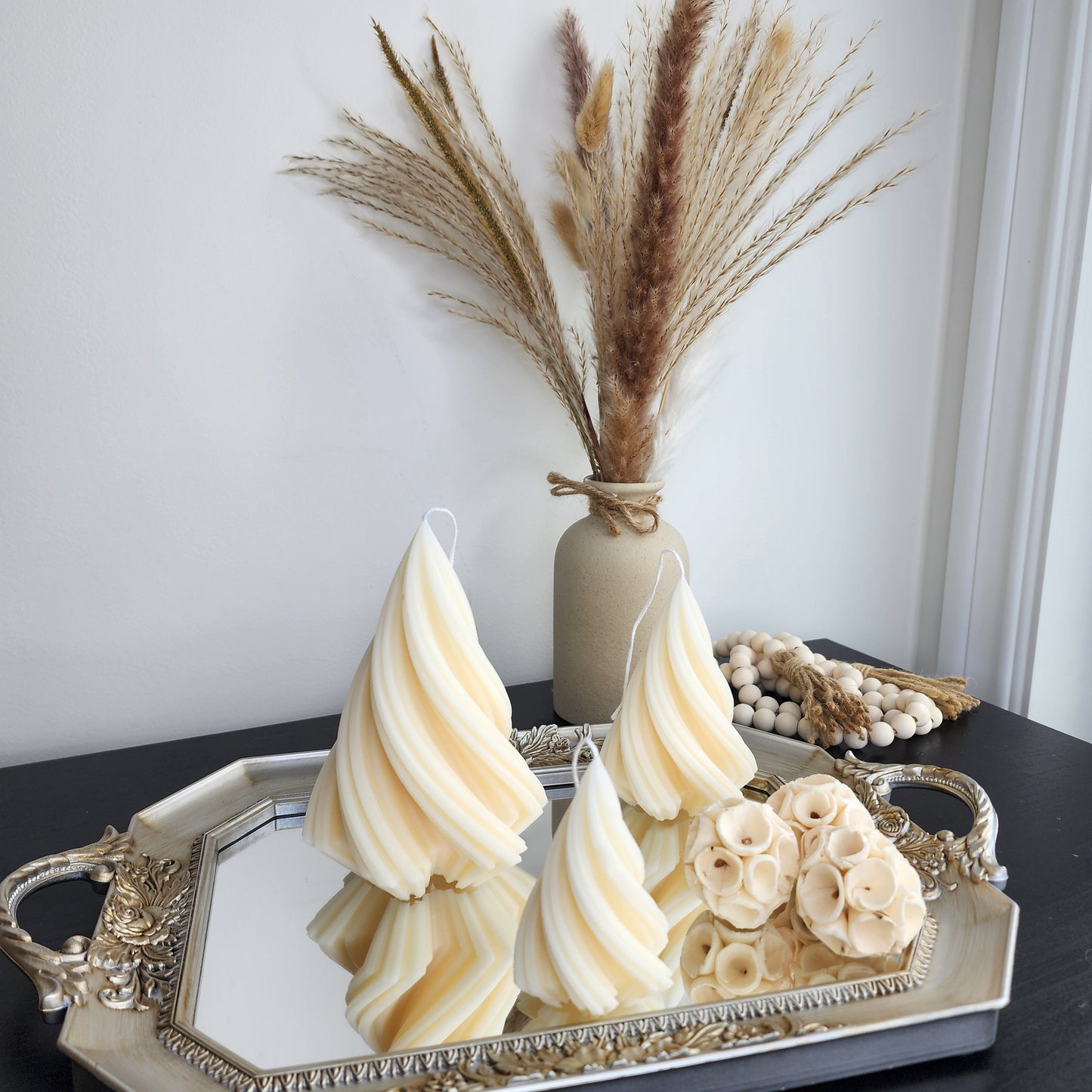 Lark Sculptured Decor Tree Candle