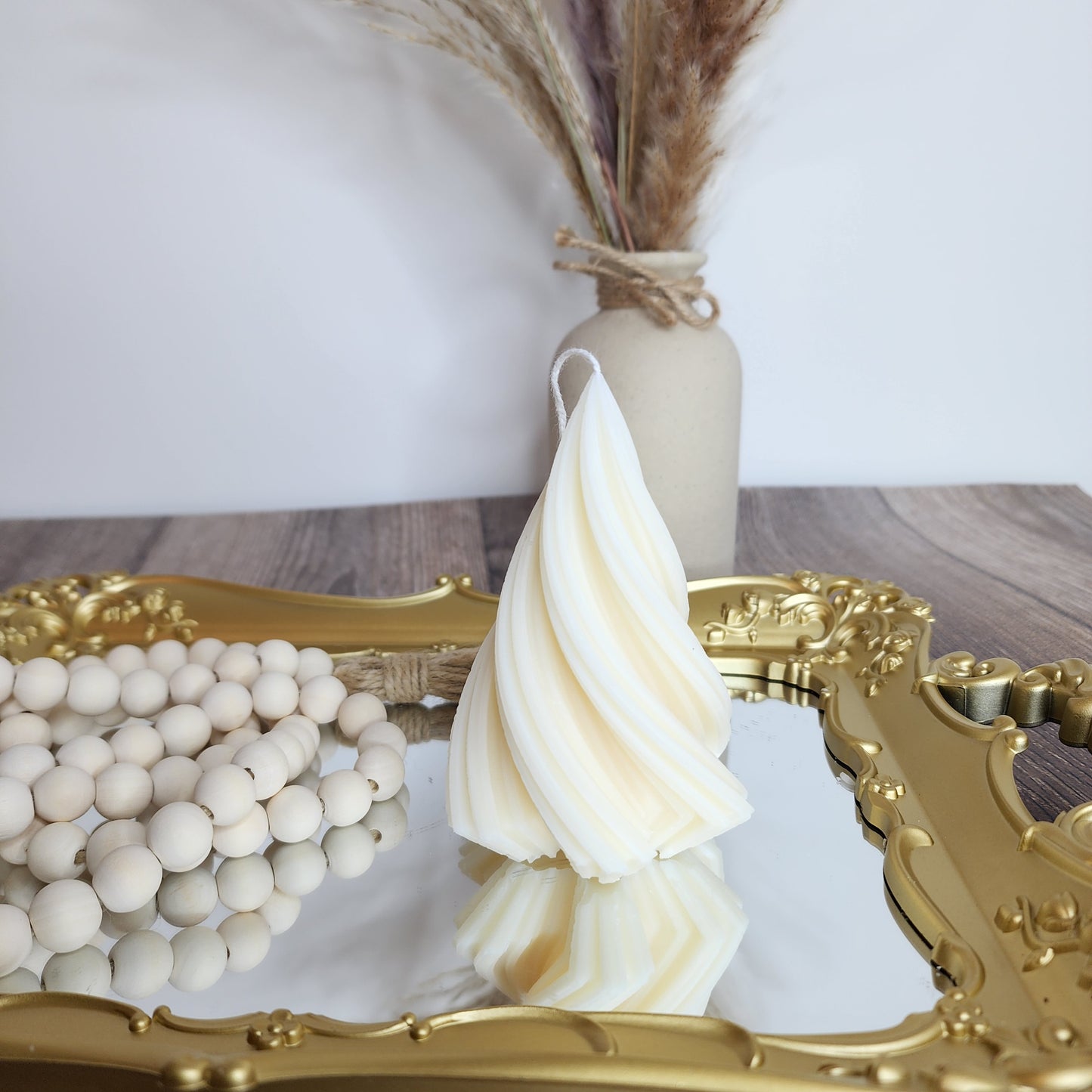 Lark Sculptured Decor Tree Candle