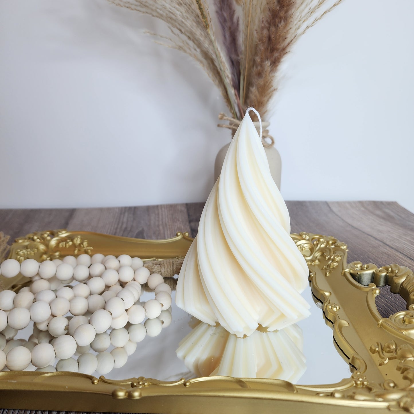 Lark Sculptured Decor Tree Candle