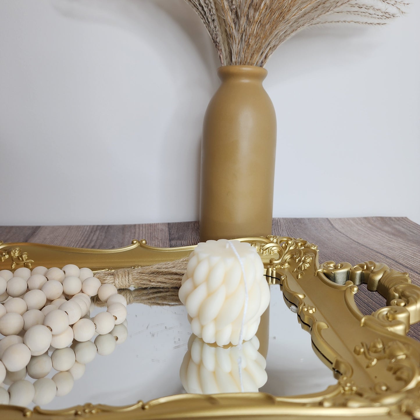 Cora Sculptured Decor Candle