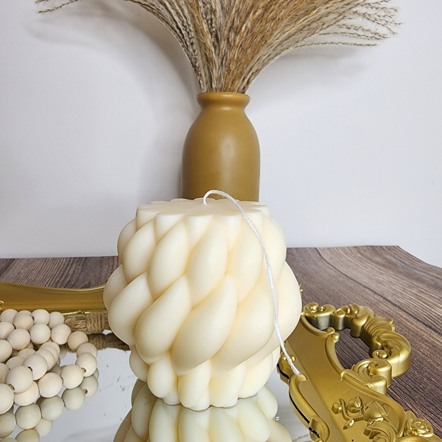 Cora Sculptured Decor Candle