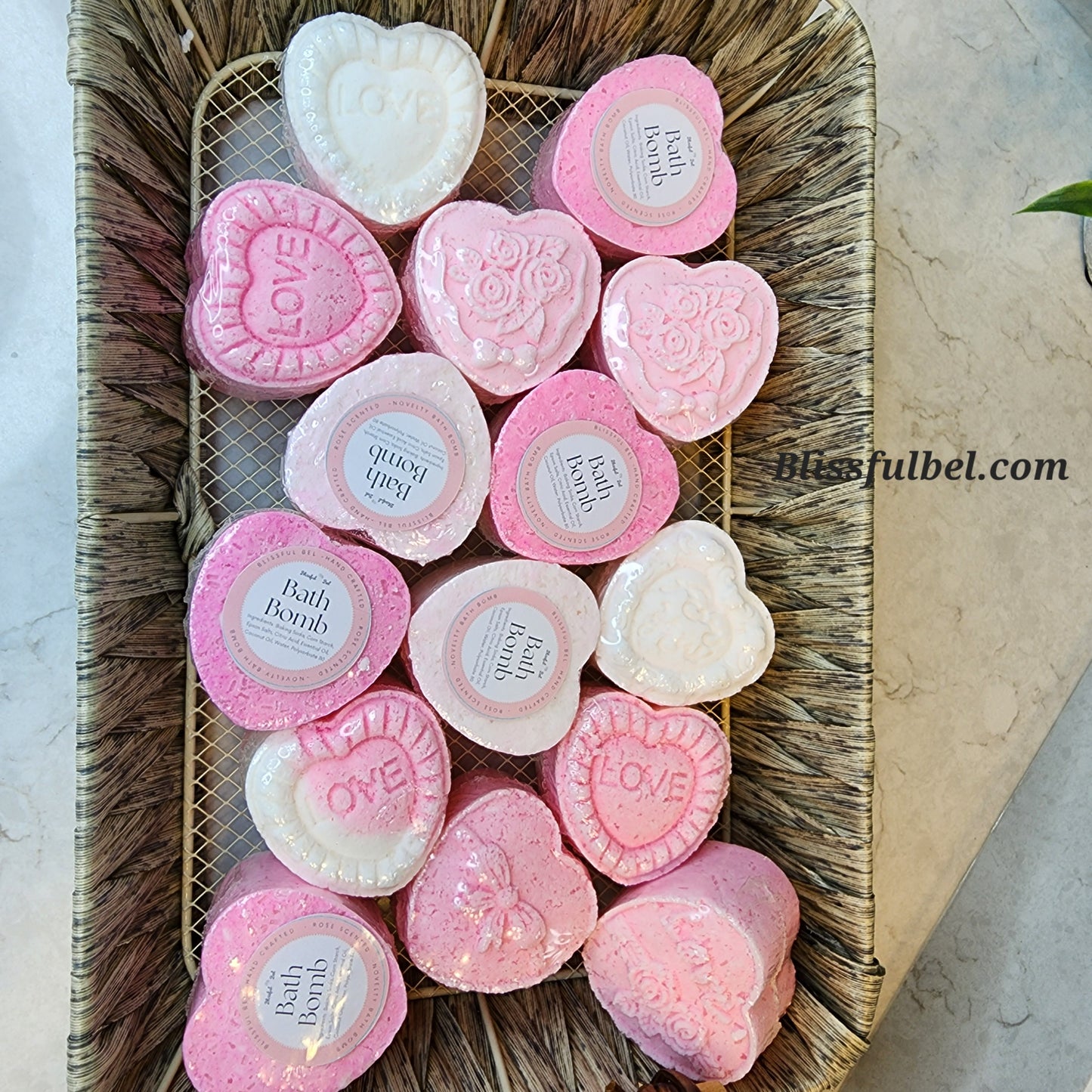 Mini Heart Bath Bombs (20 pack)