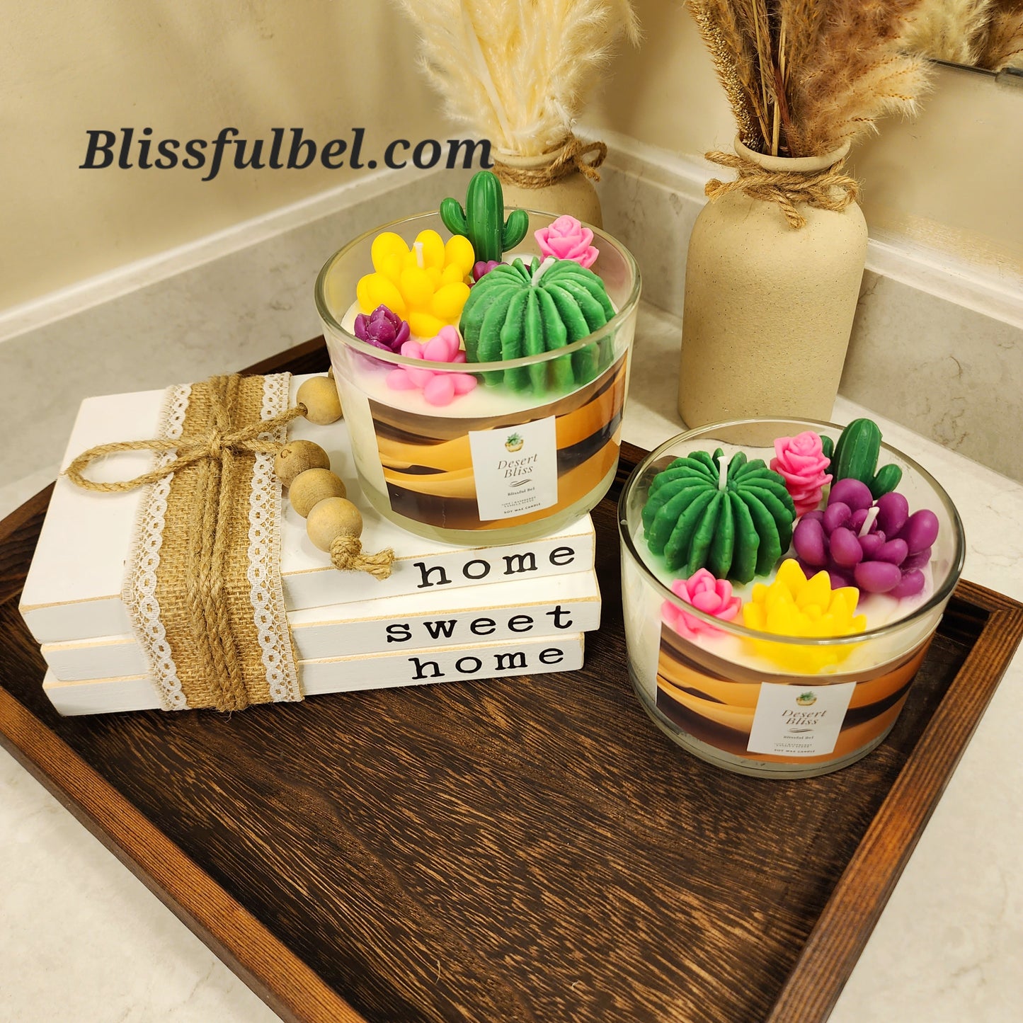 Desert Bliss Sacculents Candle