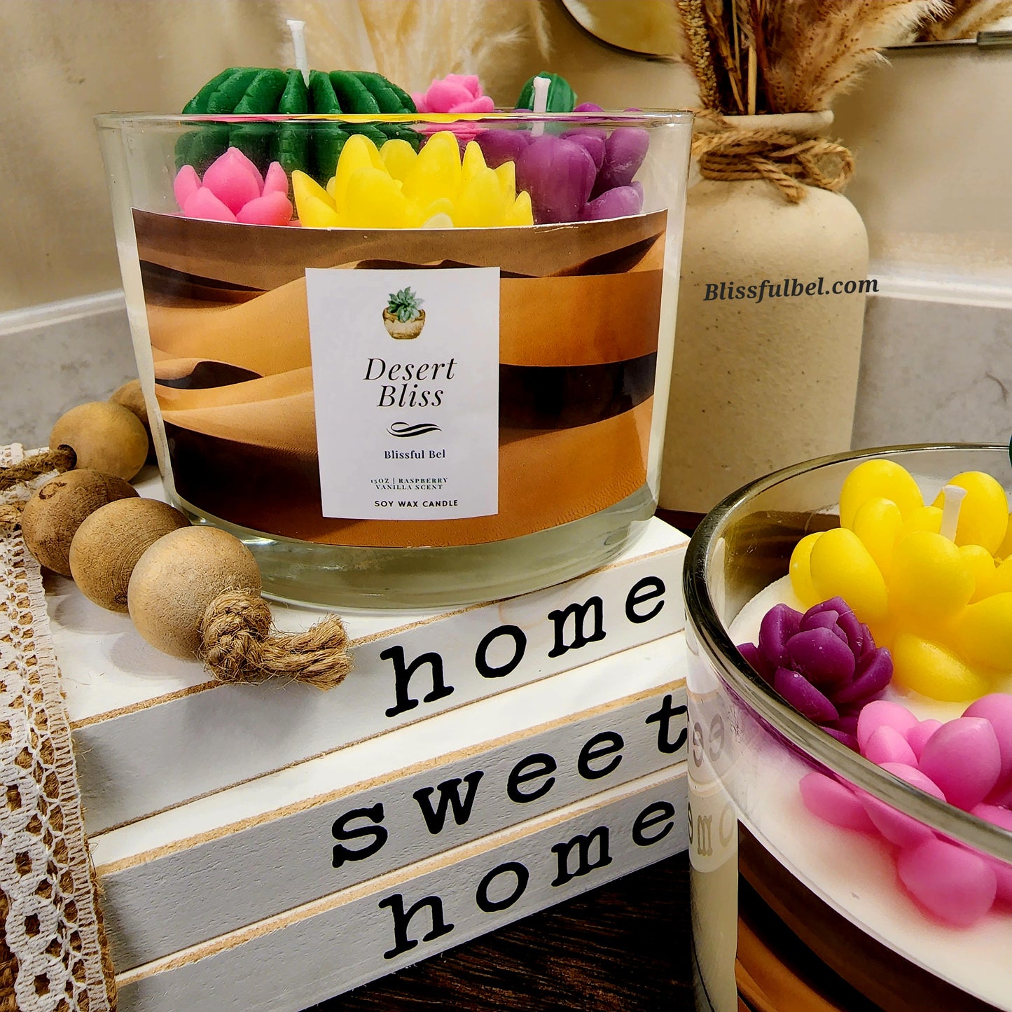 Desert Bliss Sacculents Candle