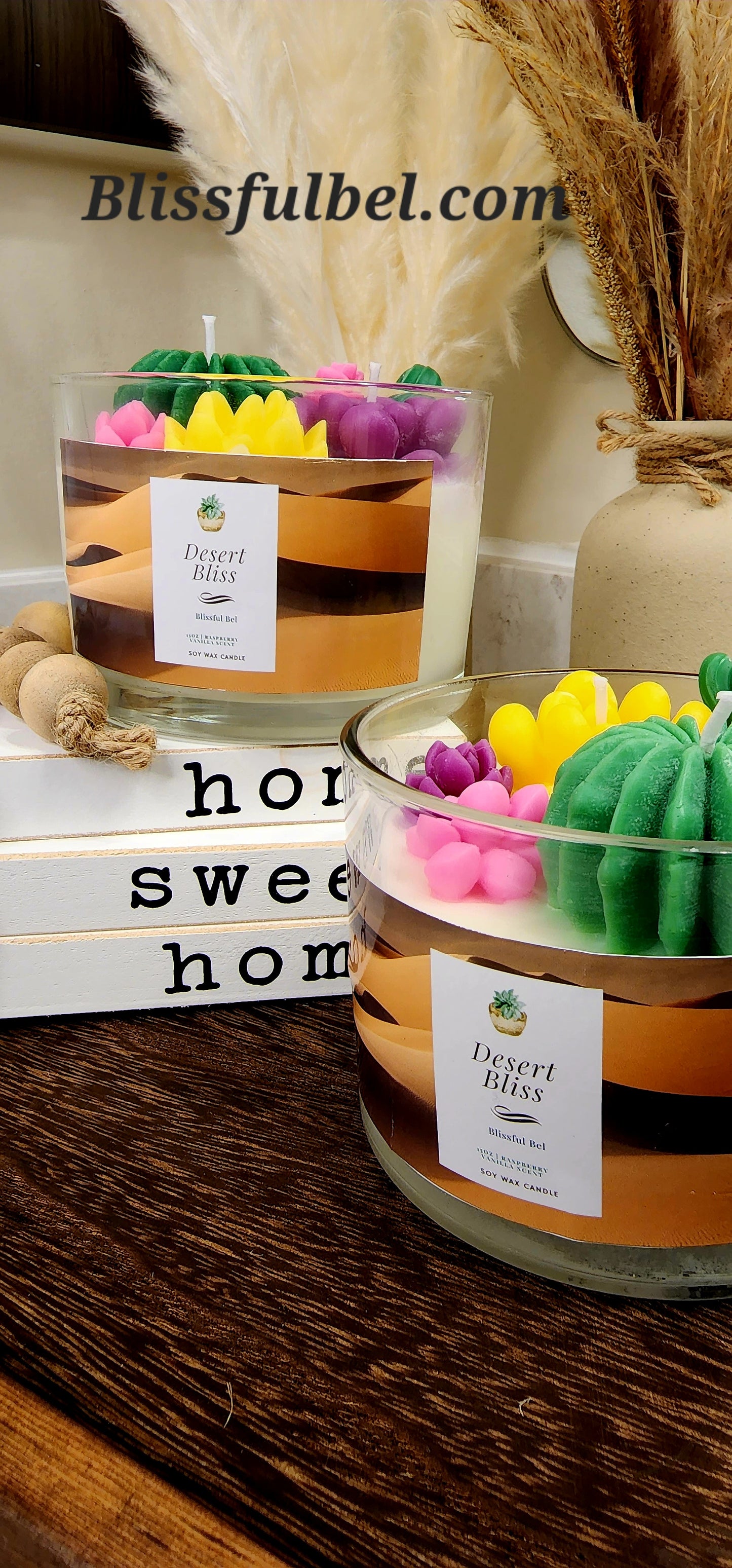 Desert Bliss Sacculents Candle