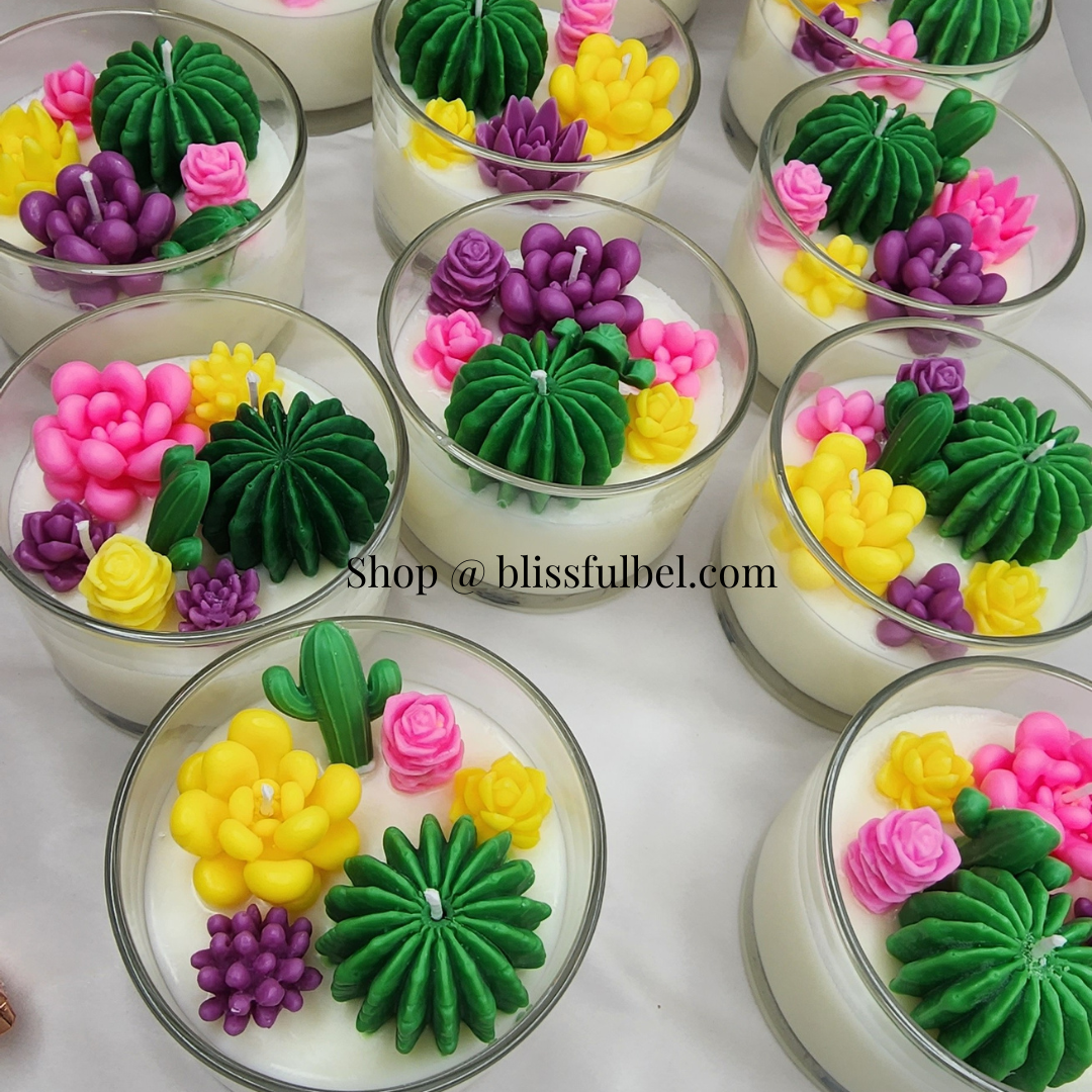 Desert Bliss Sacculents Candle