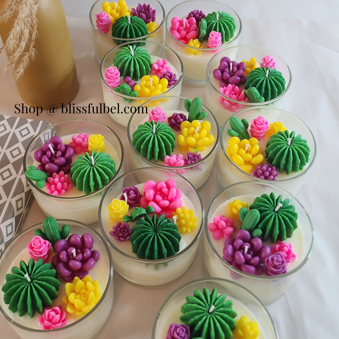 Desert Bliss Sacculents Candle