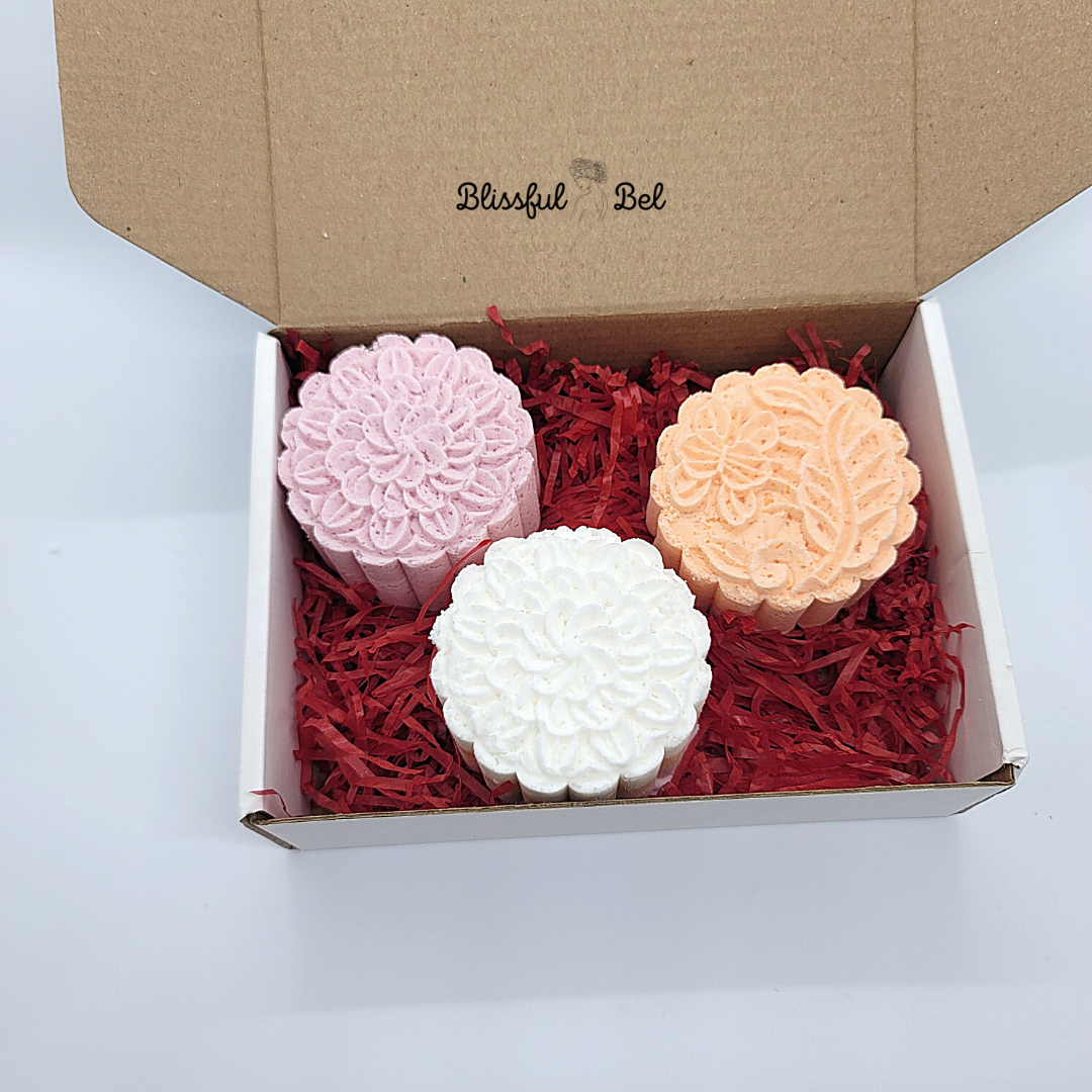 Round Novelty Flower Bath Bomb (10 Pack)
