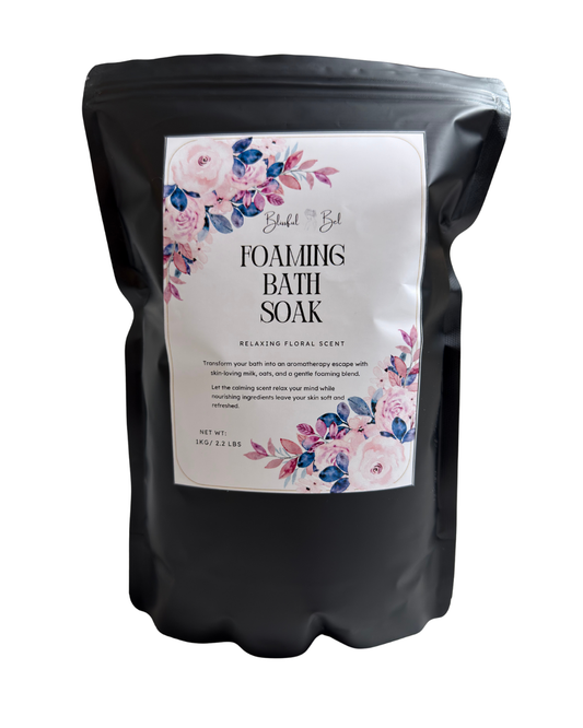 Foaming Aromatherapy Bath Soak, Muscle Therapy Bath Soak, Fizzy Bubble Bath Soak