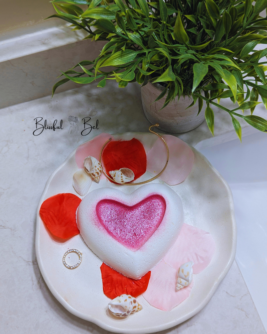 Heart Valentine's Bath Bomb Box (2pcs)