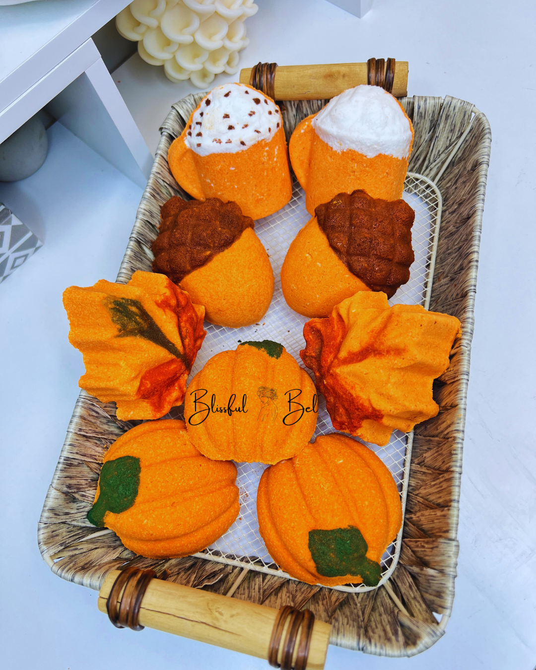 Fall Themed Bath Bomb Gift Box (4 Pcs)