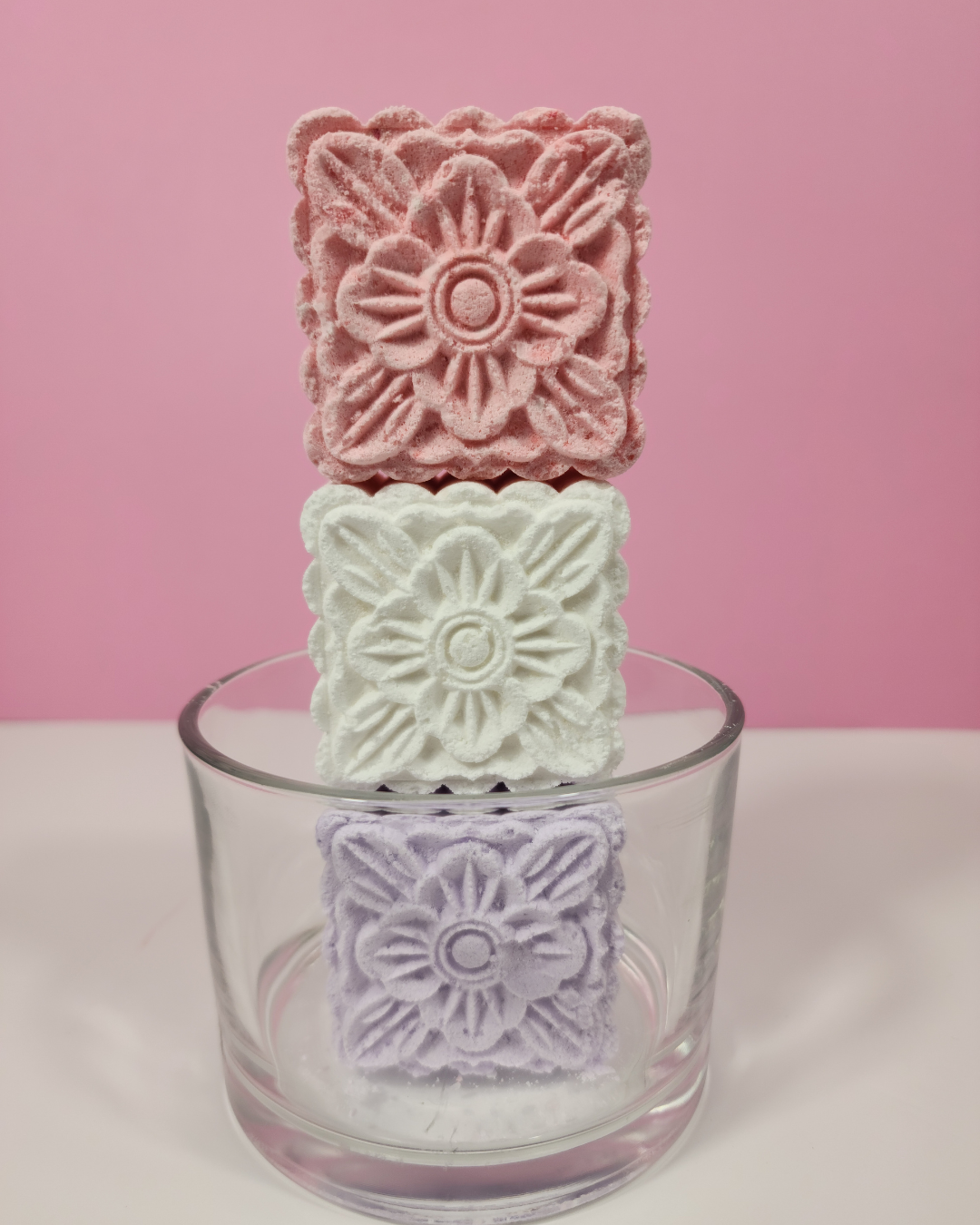 Square Novelty Flower Bath Bombs (10 Pack)