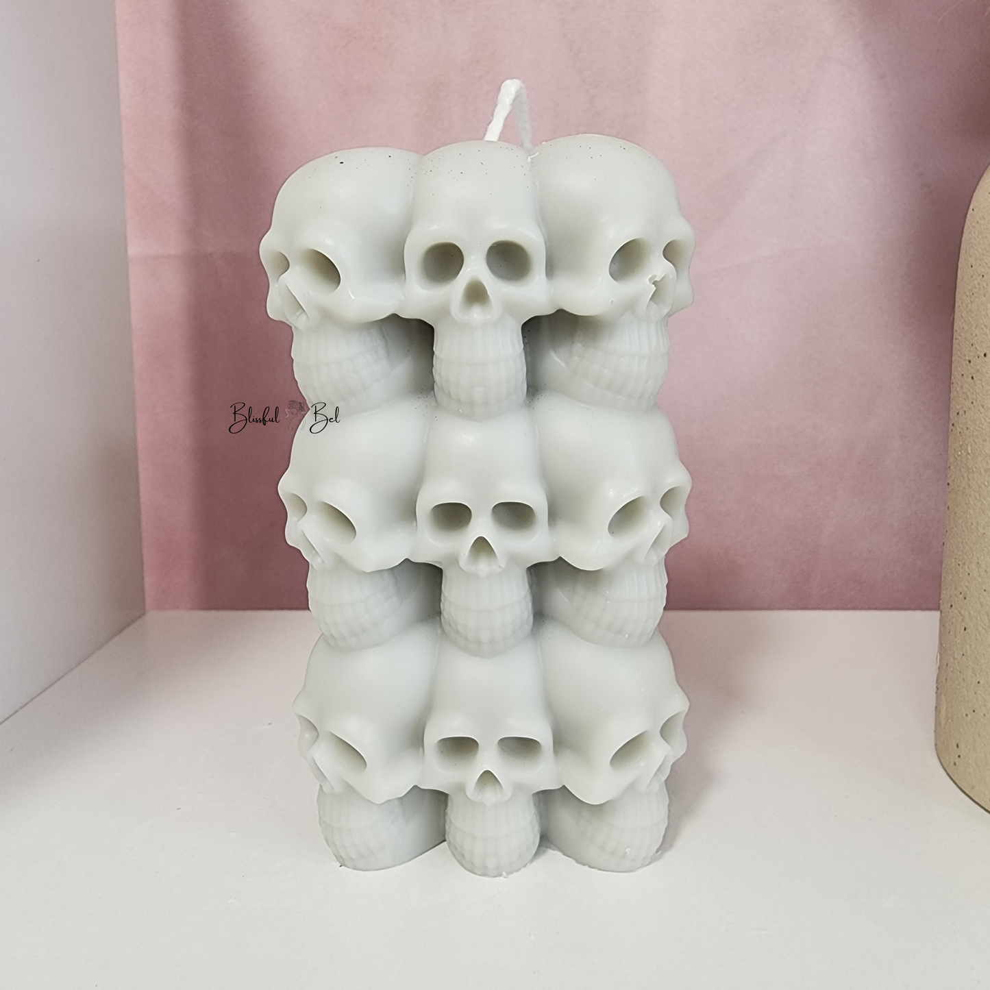 Halloween Decor Skull Candle