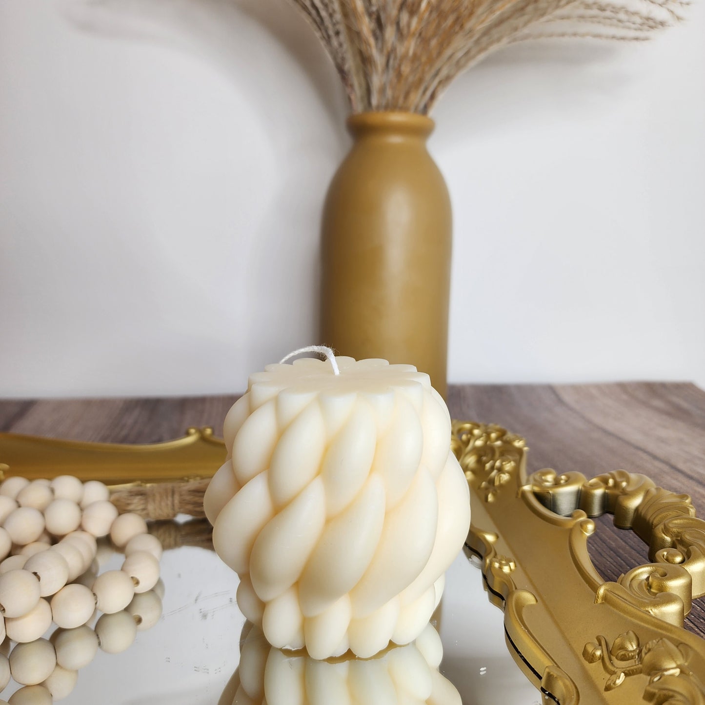 Cora  Sculptured Decor Candle