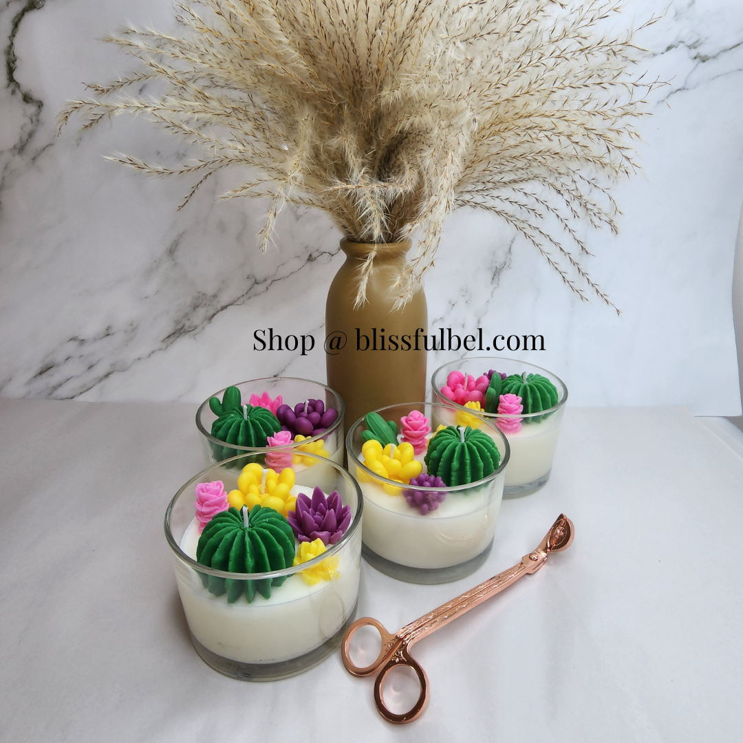 Desert Bliss Sacculents Candle