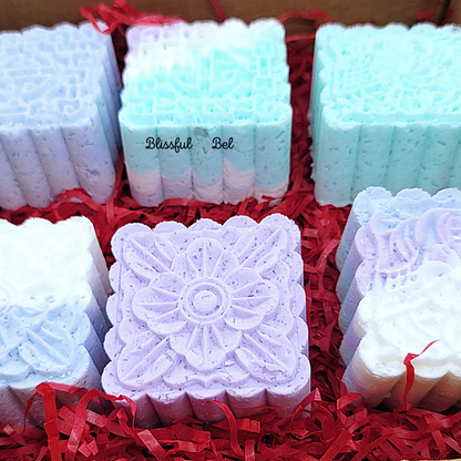 Square Novelty Flower Bath Bombs (10 Pack)