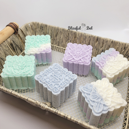 Square Novelty Flower Bath Bombs (10 Pack)